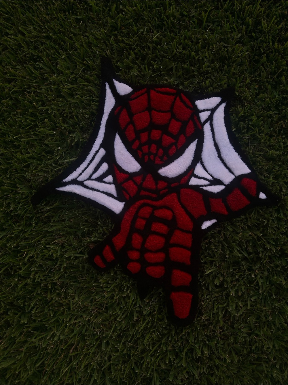 Red Spider Web Appliqué Patch - Superhero Costume Accent